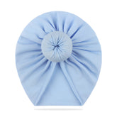 Compact and Stylish Baby Cap (Bun Sky)